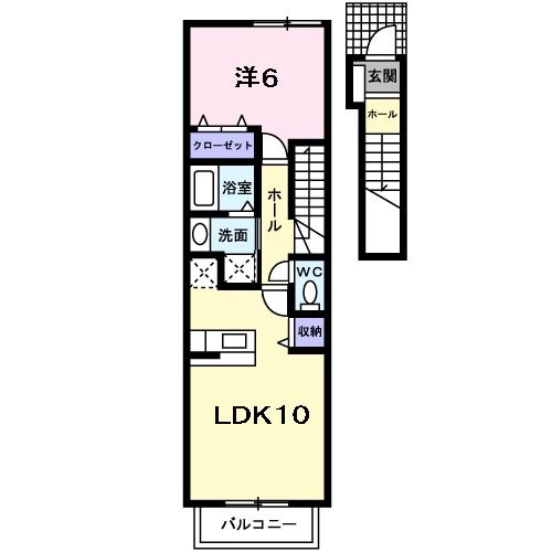 フィデール建郷の間取り