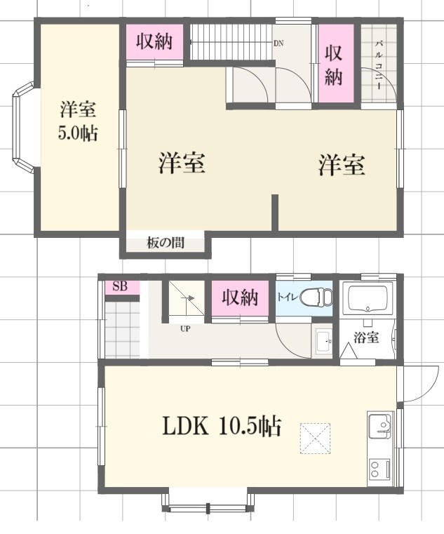 【加古川町中津戸建の間取り】