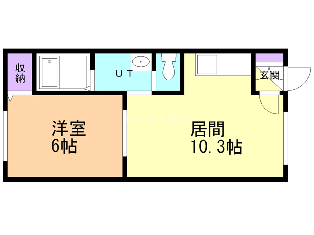 函館市宮前町のマンションの間取り