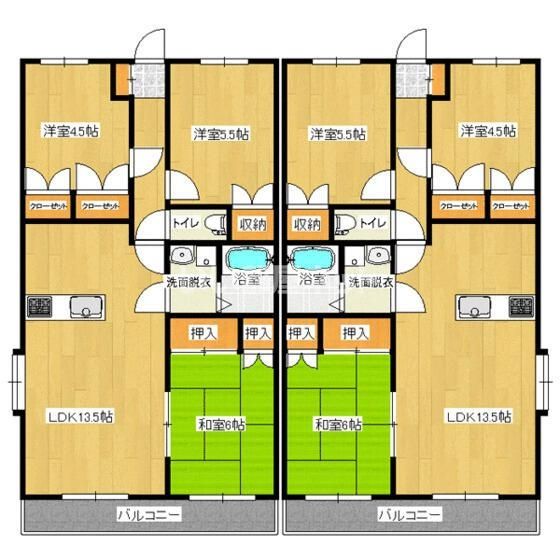 熊谷市別府のマンションの間取り