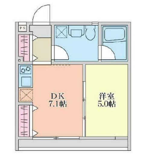 所沢市東住吉のマンションの間取り