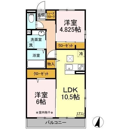 薬円台壱番館Ｂの間取り