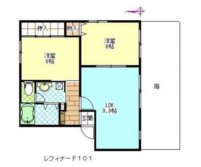 比企郡嵐山町大字志賀のアパートの間取り