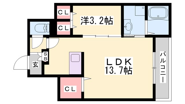 いかるが花水木IIの間取り