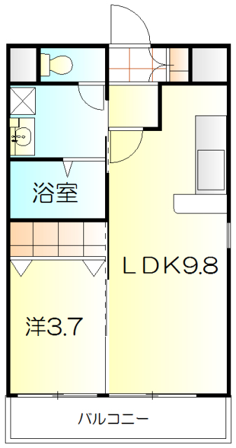 【東海市加木屋町のマンションの間取り】