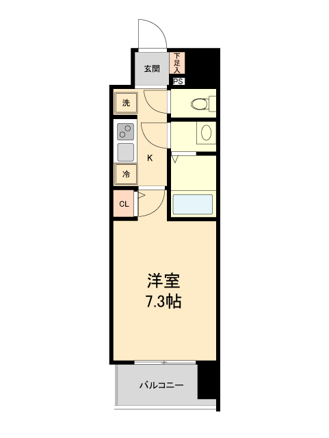 仙台市青葉区本町のマンションの間取り