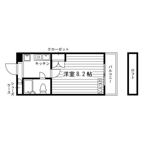 フラワー33の間取り