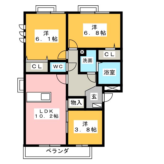 ソレイユの間取り