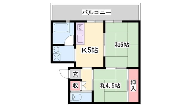 ビレッジハウス福崎の間取り