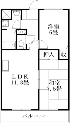 ハイツはとの間取り