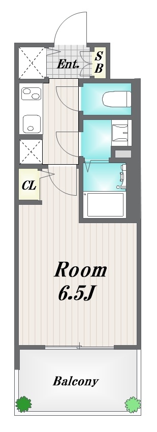 S-RESIDENCE高井田beletaの間取り写真