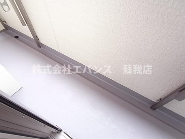 バルコニー　外からの目が気にならないバルコニーで洗濯物が干せます