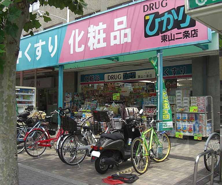 ドラックストア　ドラッグひかり東山二条店（ドラッグストア）まで307m