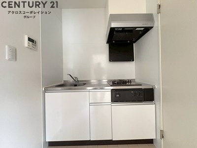キッチン　2口ガスコンロ付きのシステムキッチンです！