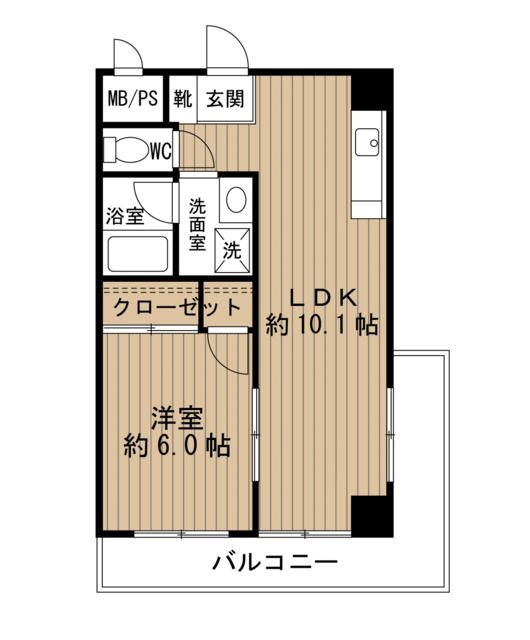 東急東横線 元住吉駅 徒歩7分 6階建 築30年の間取り写真