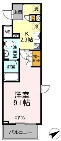 イーストサイドレジデンスの間取り写真