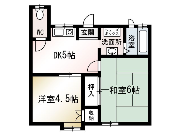 サンパレス平塚河内の間取り写真