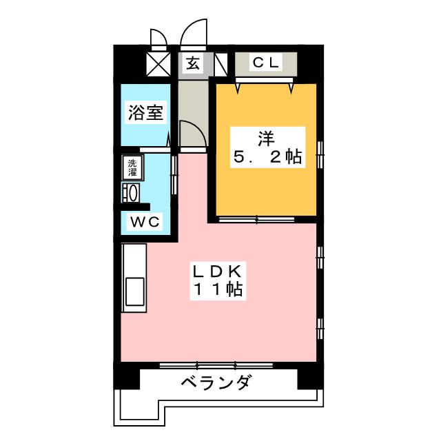 ラムエット名港（Ｌａ　Ｍｏｕｅｔｔｅ　名港）の間取り