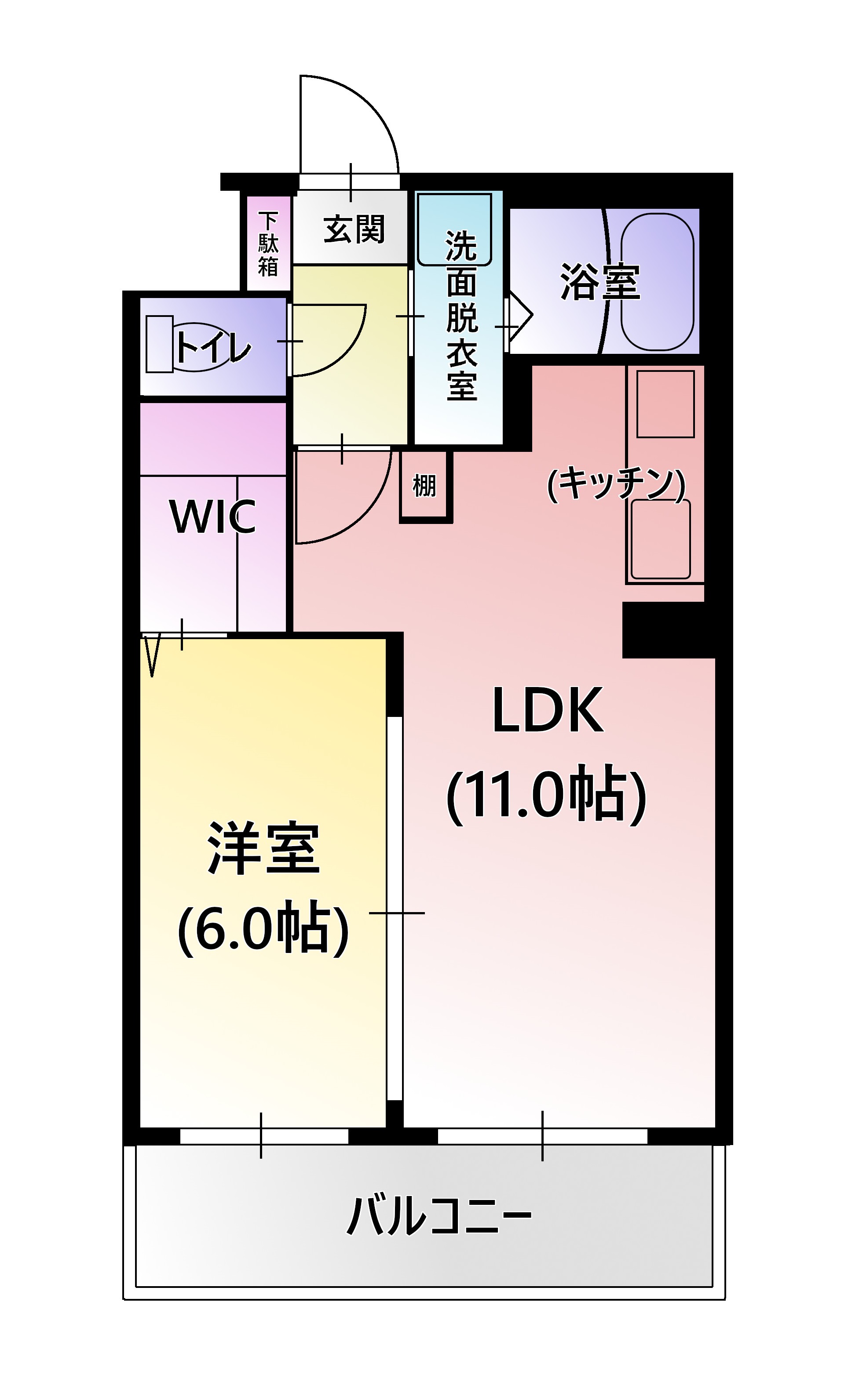 ムゲンハイツ下戸祭の間取り