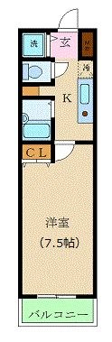 カスタリア新宿の間取り