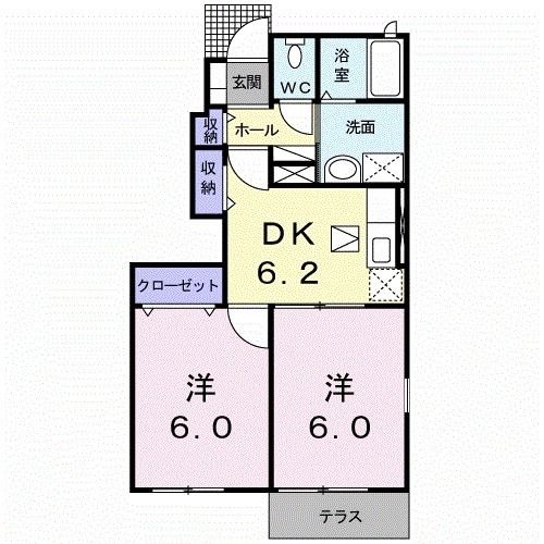 メゾンドアヴェニューＧの間取り