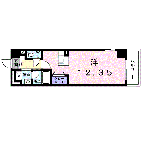 山形市七日町のマンションの間取り