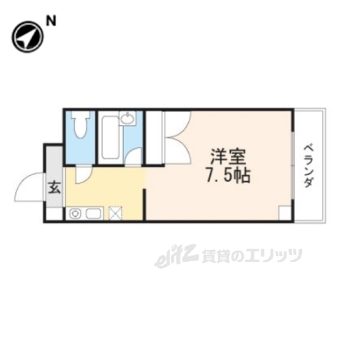 湖南市平松北のマンションの間取り