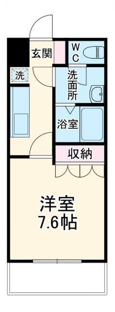 横浜市緑区北八朔町のマンションの間取り