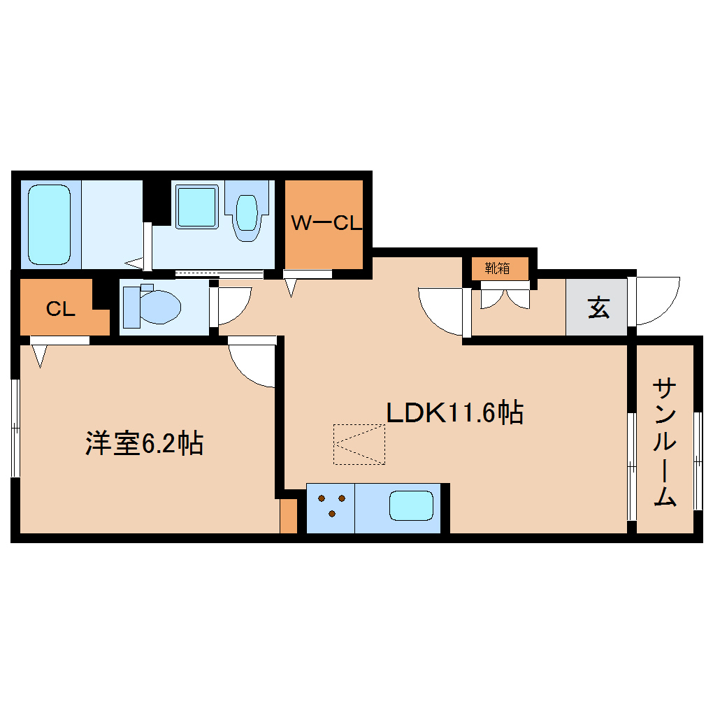 グレイス大和小泉の間取り