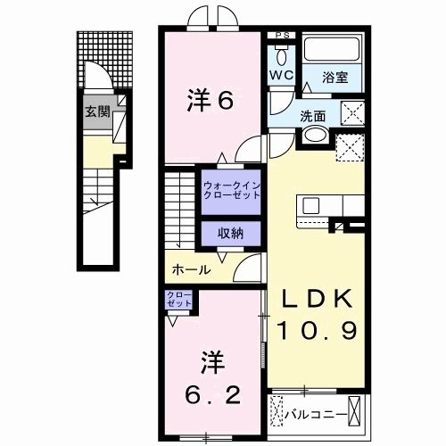 ボヌール金木犀　Iの間取り