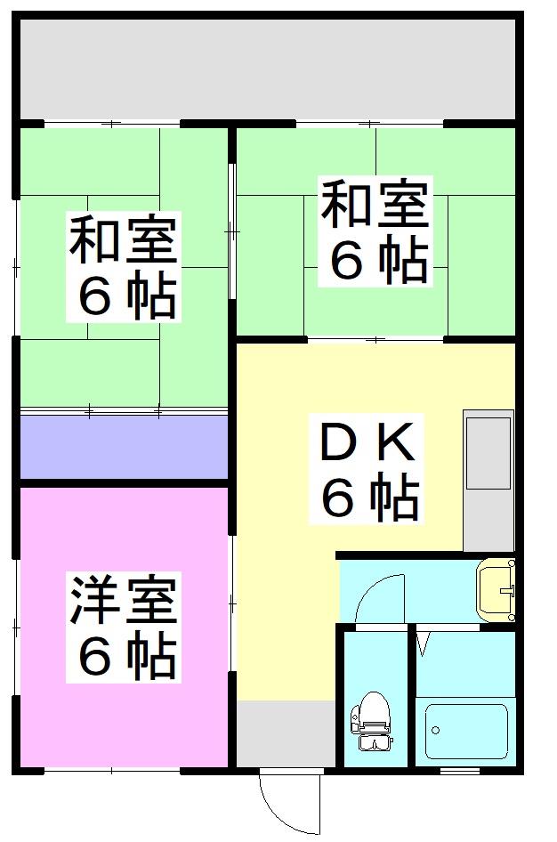 コーポ沖の間取り