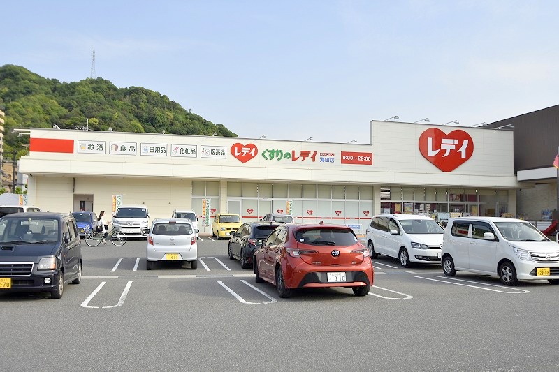 【安芸郡海田町南幸町のマンションのドラックストア】