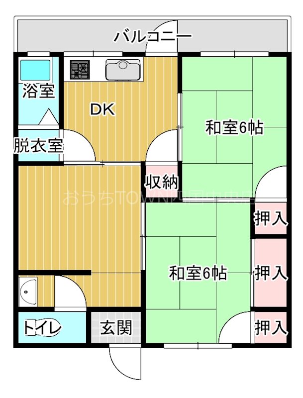 武村マンション上柏　Aの間取り