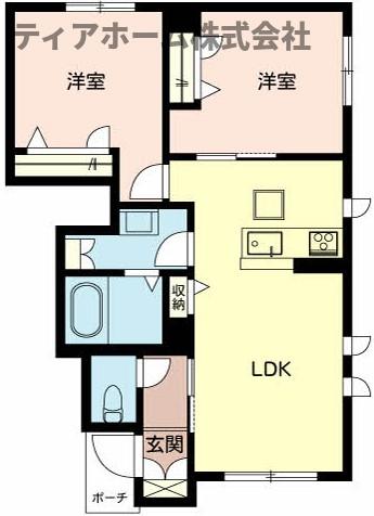 シャーメゾン新田の間取り