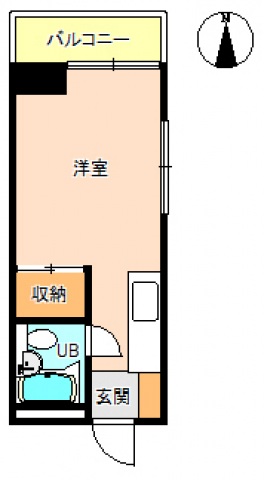 広島市西区観音本町のマンションの間取り