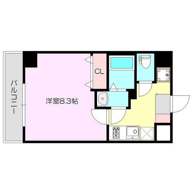 MELDIA CREST TAPP 新大阪 WESTの間取り