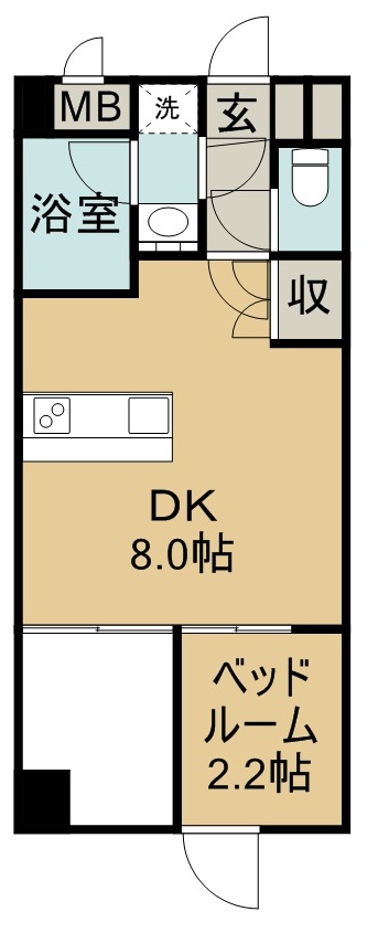 鹿児島市武のマンションの間取り