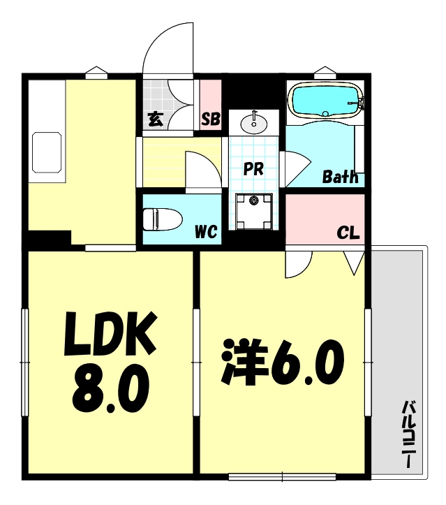 中山手ガーデンパレスC棟の間取り