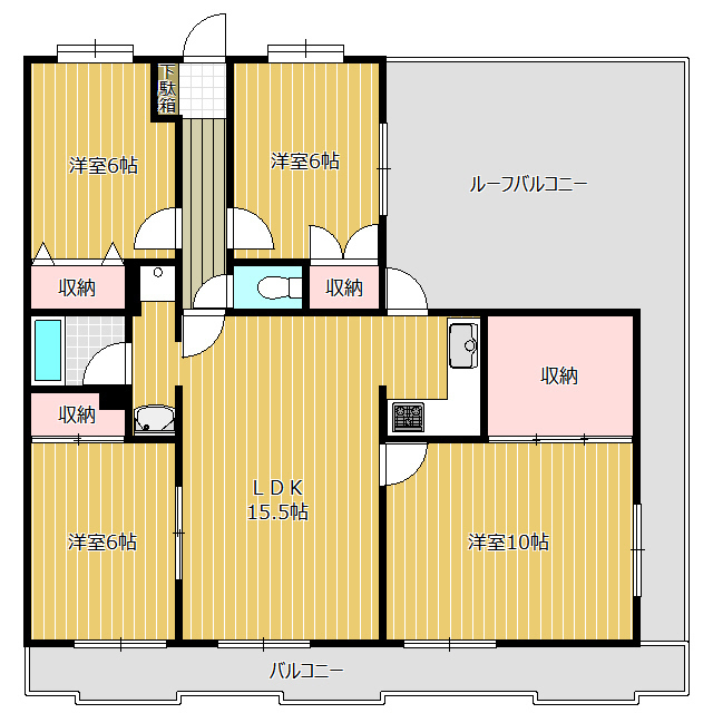 ドミール平和の間取り