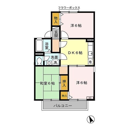 エクセルビュー泉台Bの間取り