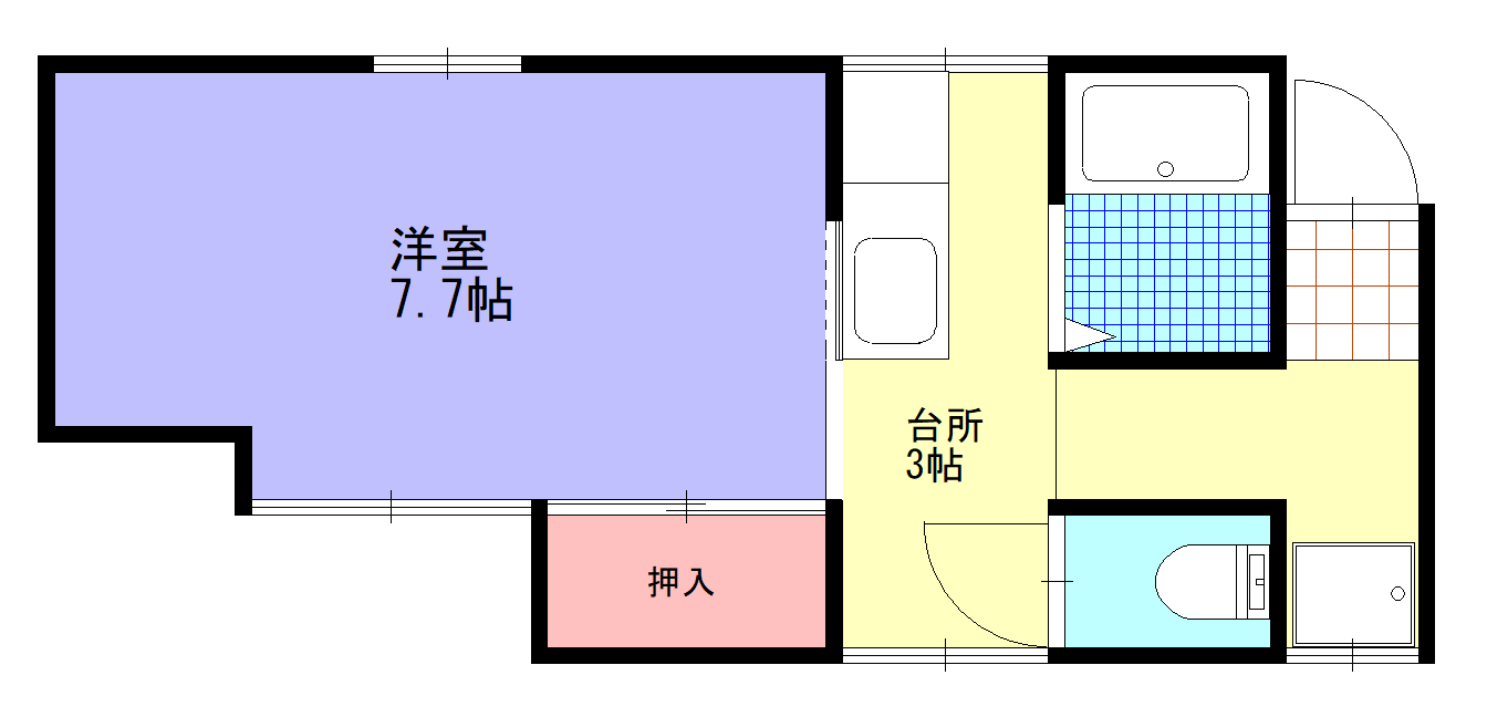 コーポ住吉の間取り