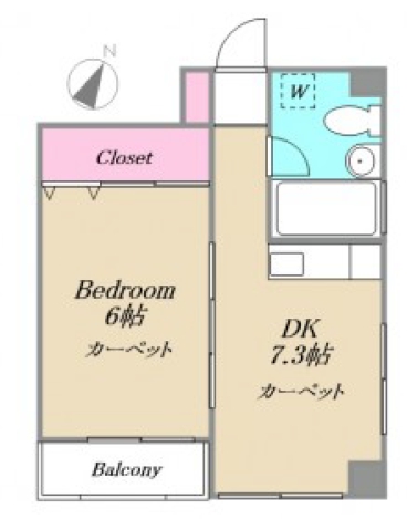 港区元麻布のマンションの間取り