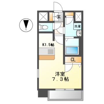 プレサンス名古屋ＳＴＡＴＩＯＮアライブの間取り