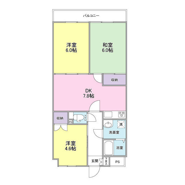 小島マンションの間取り