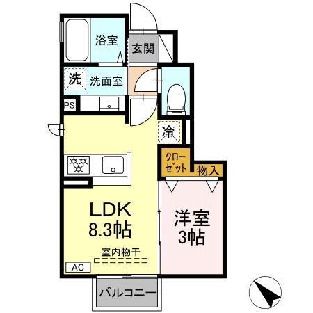 トリシア小山Wの間取り