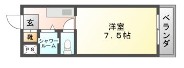 京都市伏見区向島津田町のマンションの間取り