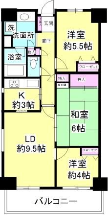 クレストヒル中野木の間取り