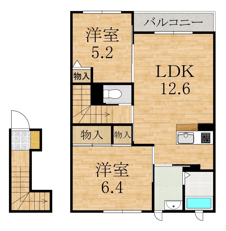 フェリーチェＢの間取り