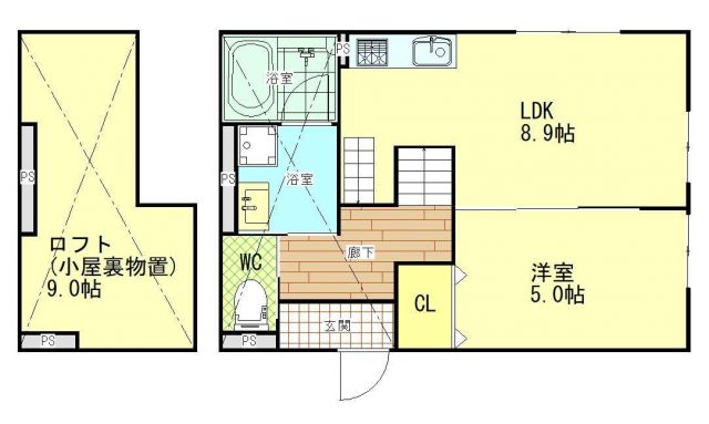 スマイシアApartment西条町の間取り