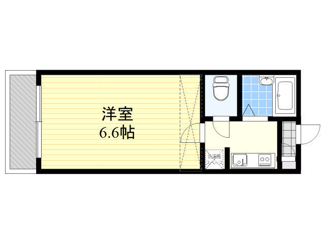 モンテローザ矢山の間取り